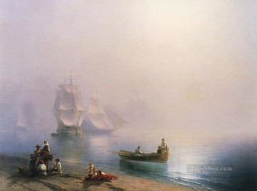  Naples Painting - morning in the bay of naples 1873 Romantic Ivan Aivazovsky Russian